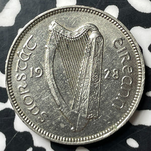 1928 Ireland 6 Pence Sixpence Lot#E8738 High Grade! Beautiful!