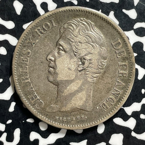 1830-W France 5 Francs Lot#JM9963 Large Silver! KM#728.13
