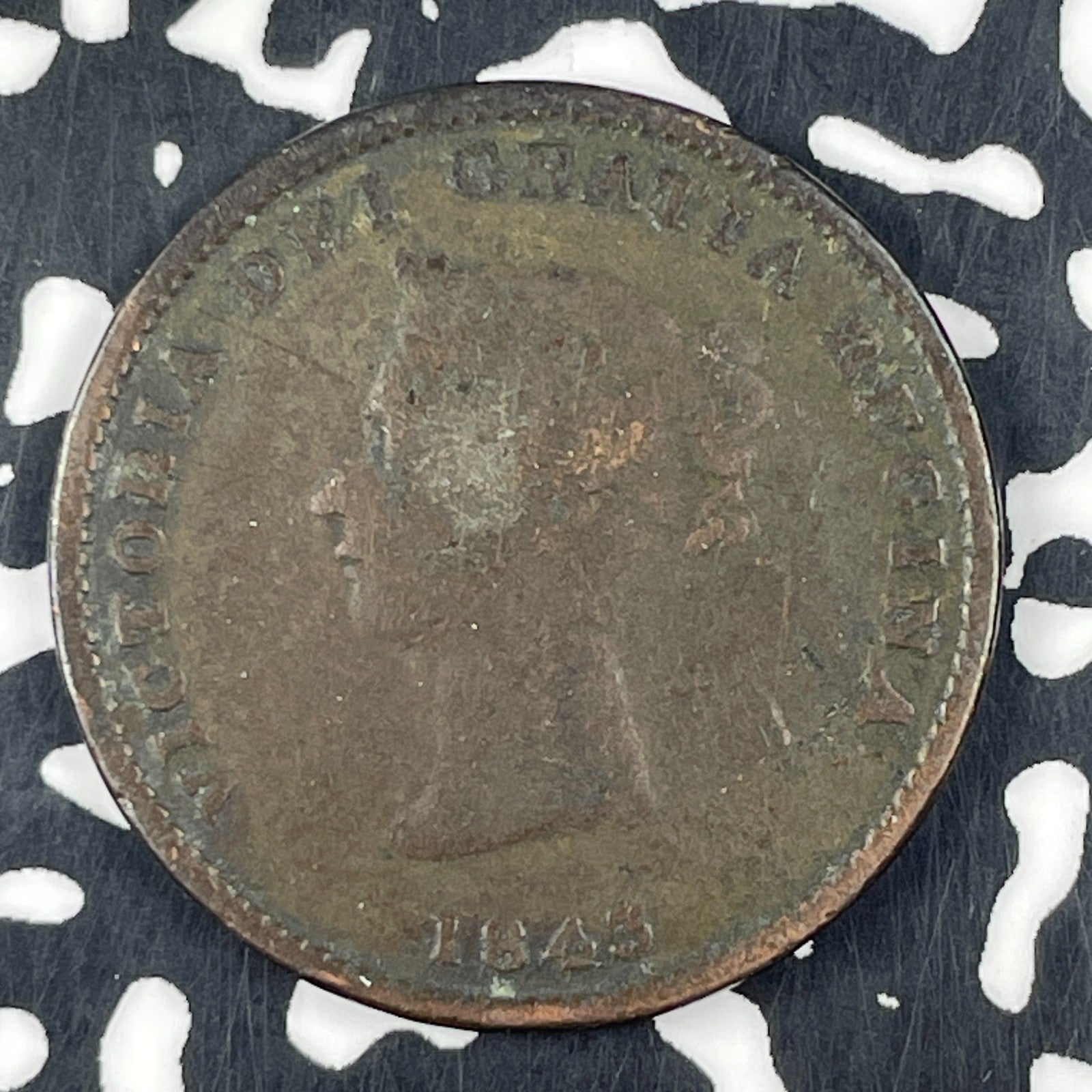 1843 New Brunswick 1/2 Penny Half Penny Token Lot#F4870