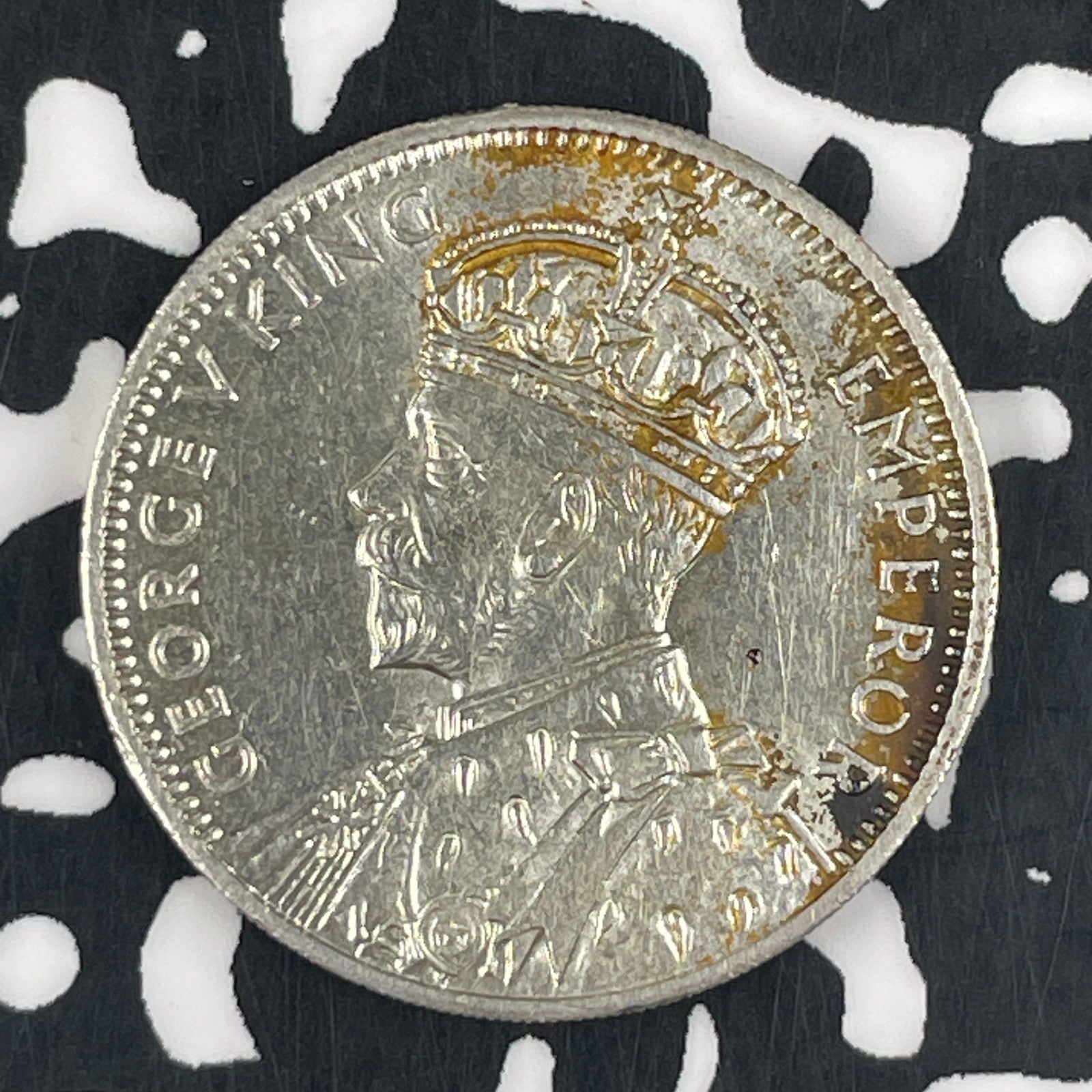 1934 Mauritius 1/2 Rupee Lot#JM1254 Silver! High Grade! Beautiful!