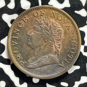 1832 Nova Scotia 1/2 Penny Token Lot#JM9895 Nice!