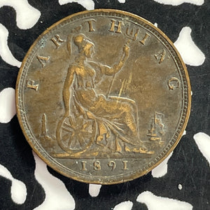 1891 Great Britain Farthing Lot#T9583