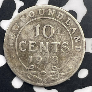 1912 Newfoundland 10 Cents Lot#C1470 Silver!