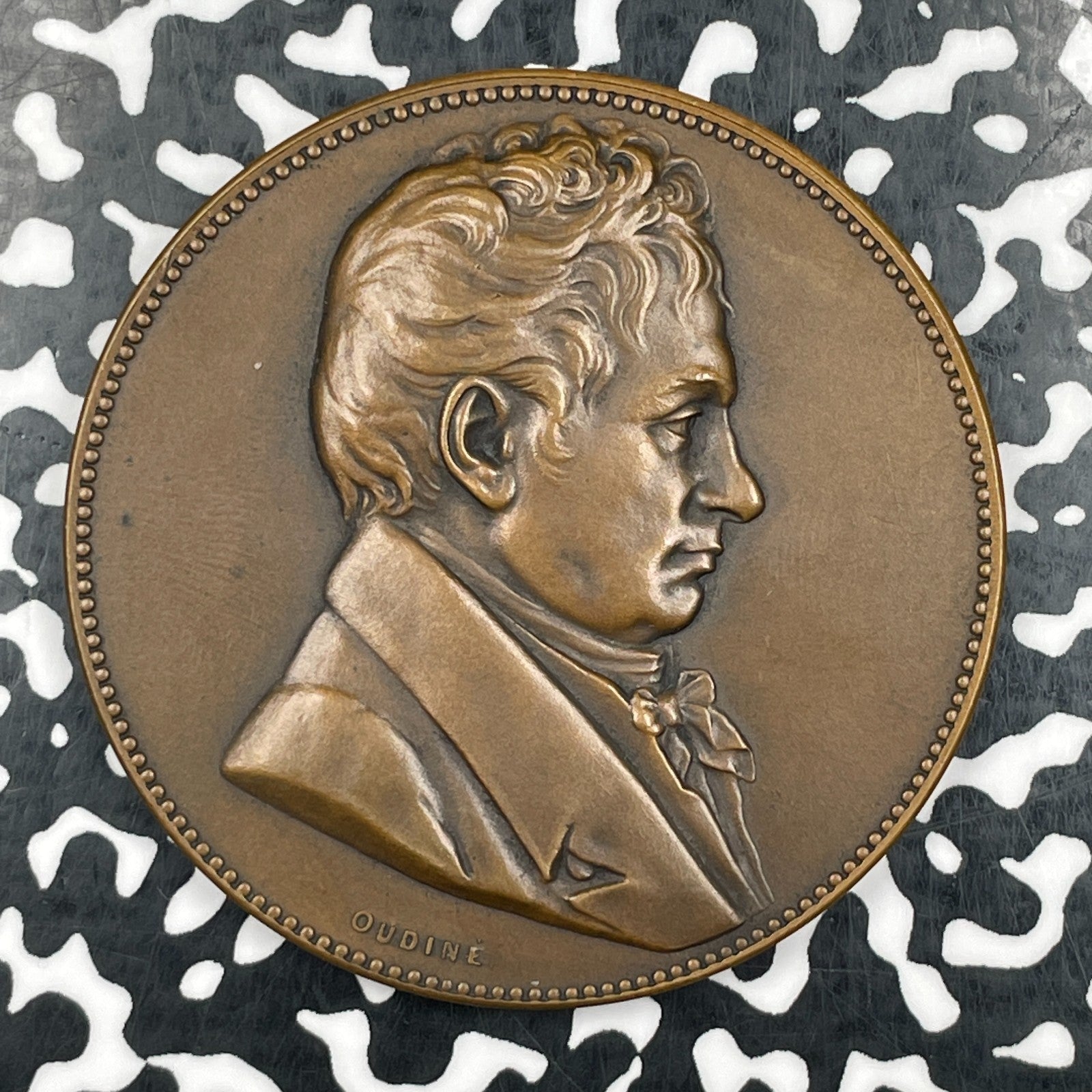 "1832" France Jean-Baptiste Say Medal By Oudine Lot#OV2018 50mm