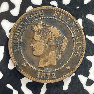 1872-A France 5 Centimes Lot#C1249