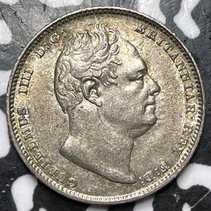 1834 Great Britain William IV 6 Pence Sixpence Lot#JM7108 Silver! Nice!