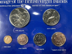 1978 British Virgin Islands 6x Coin Mint Set Lot#B2050 With Case & C.O.A.