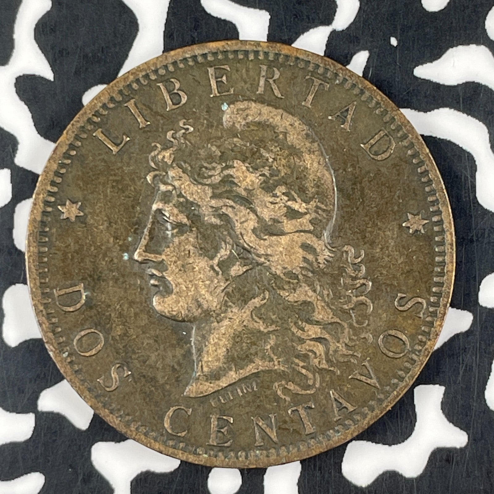 1894 Argentina 2 Centavos Lot#F4384