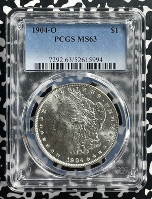 1904-O U.S. $1 Morgan Dollar PCGS MS63 Lot#G413 Silver! Choice UNC!
