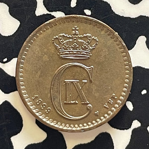 1899 Denmark 1 Ore Lot#T5822 High Grade! Beautiful!