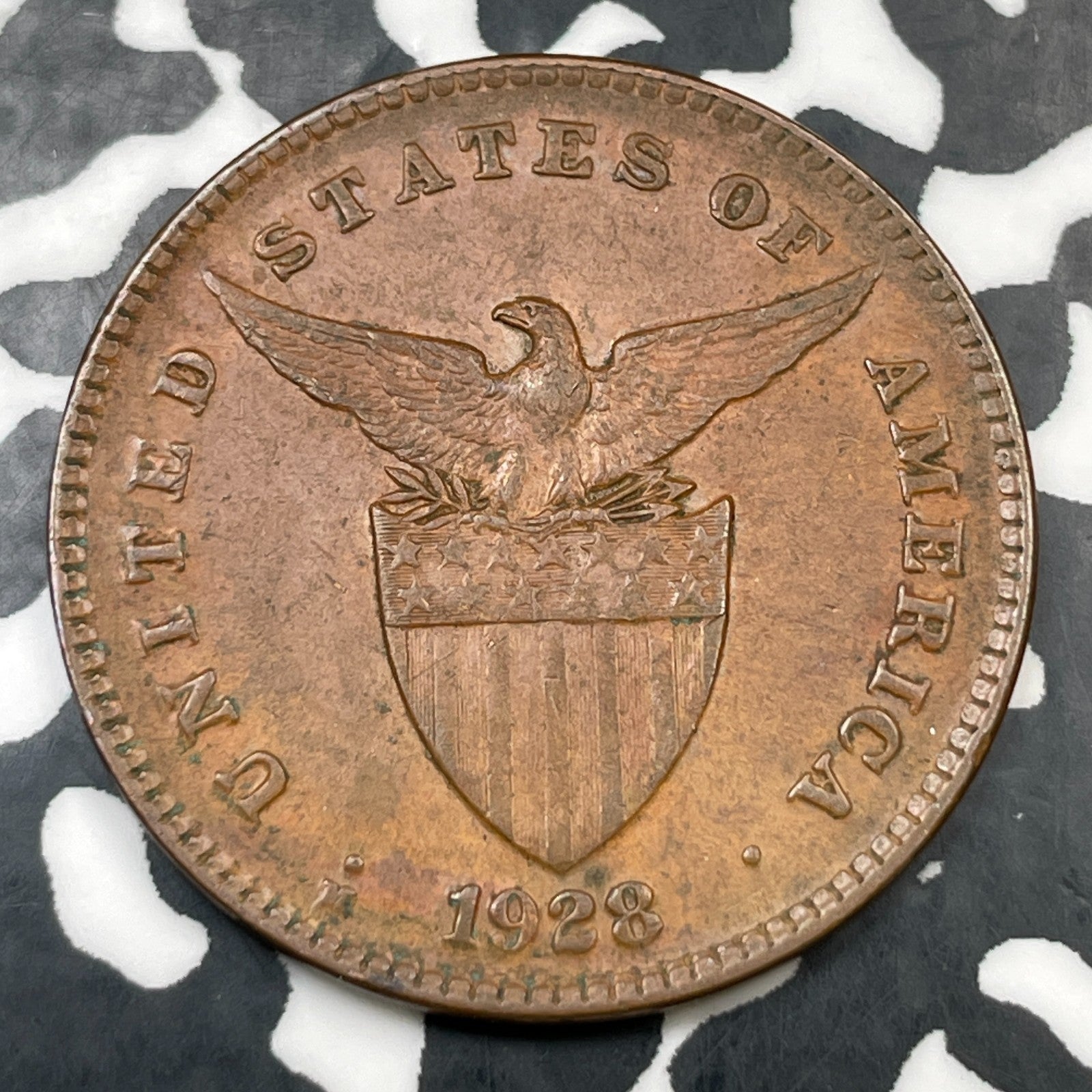 1928-M U.S. Philippines 1 Centavo Lot#N3900