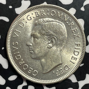 1951 Australia 1 Florin Lot#T1544 Silver! High Grade! Beautiful! KM#47