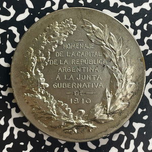 1910 Argentina Founding Of The Republic Centennial Medal Lot#OV1577 66mm