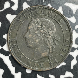 1871 New Zealand Aukland 1 Penny Token Lot#T6693 KM#Tn6