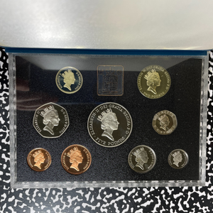 1996 G.B. 9x Coin Proof Set Lot#B2678 Including Silver! With Case & C.O.A.