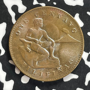 1944-S U.S. Philippines 1 Centavo Lot#C0091 High Grade! Beautiful Toning!