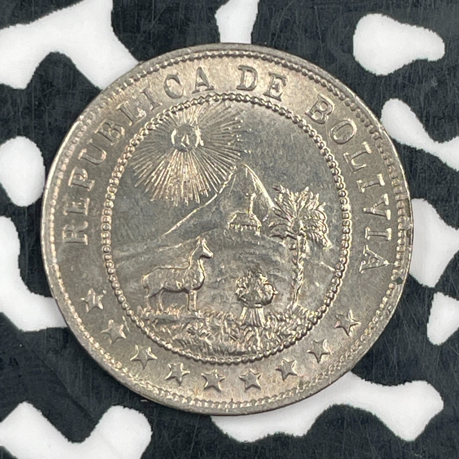 1935 Bolivia 5 Centavos Lot#F7722 High Grade! Beautiful!