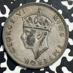 1942 Southern Rhodesia 1/2 Crown Half Crown Lot#T1484 Silver!