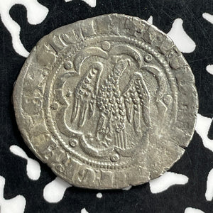 (1360-70) Italy Sicily Frederick III AR Pierreale Lot#JM9762 Silver! Spahr-99