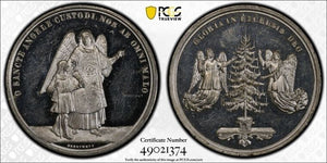 U/D Germany 'Glory To God In The Highest' Christmas Medal PCGS SP62 Lot#G7123