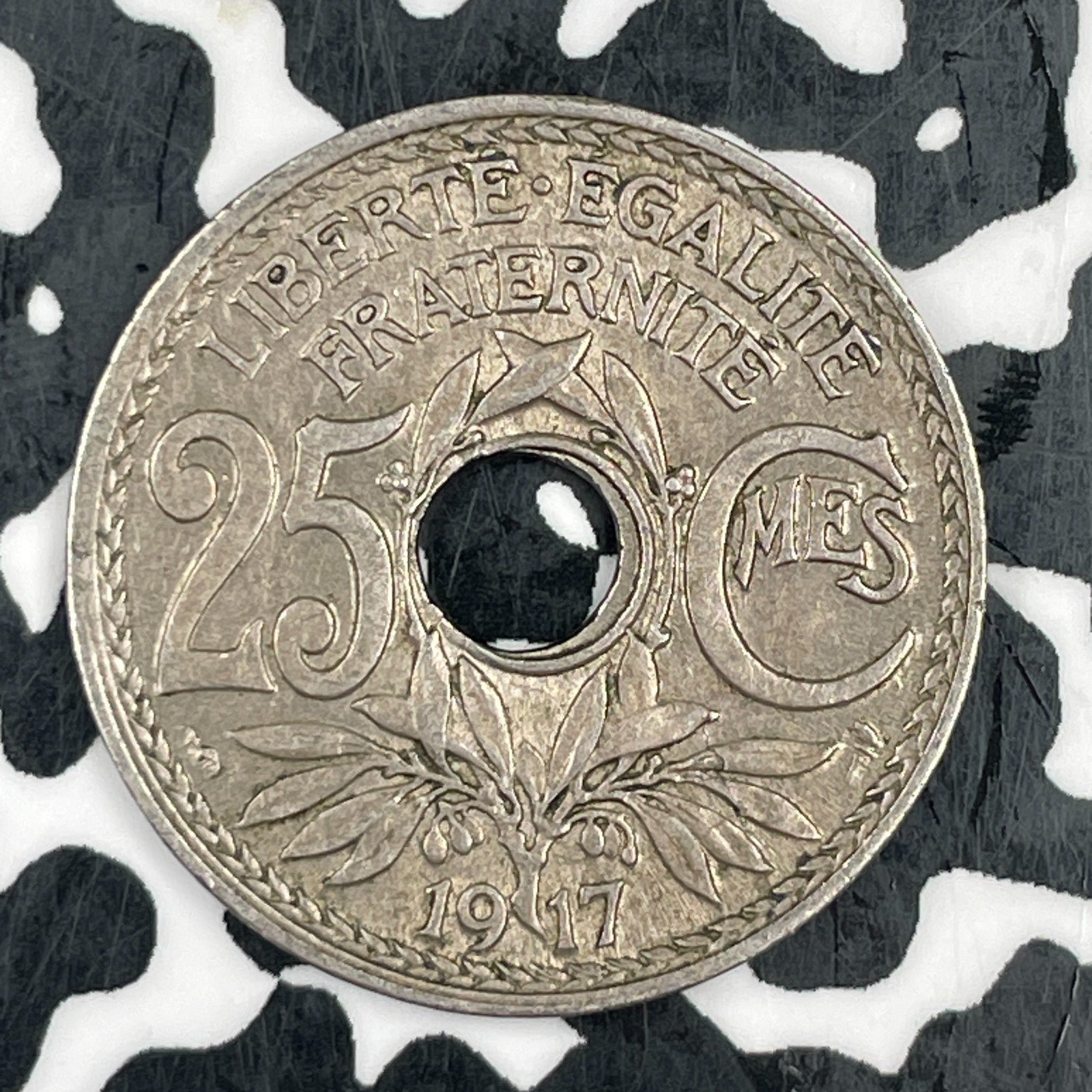 1917 France 25 Centimes Lot#F7508 Nice! KM#867A