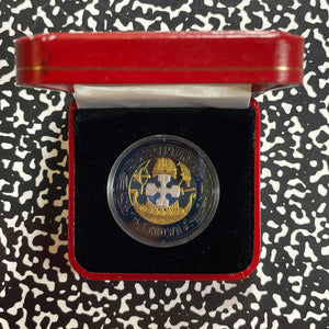 2001 Great Britain 21st Century 1 Crown Lot#B2656 Silver! Proof! With Case & COA