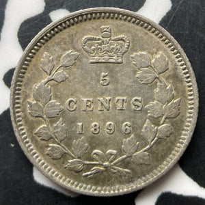 1896 Canada 5 Cents Lot#JM9033 Silver! Nice!