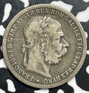 1900 Austria 1 Corona Lot#T9826 Silver!