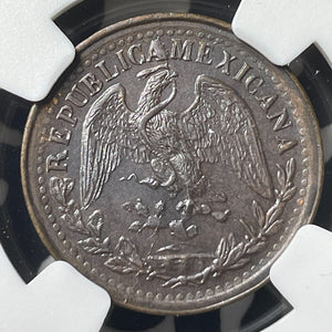 1903/02-Mo Mexico 1 Centavo NGC MS64BN Lot#G9042 Choice UNC! Overdate Variety