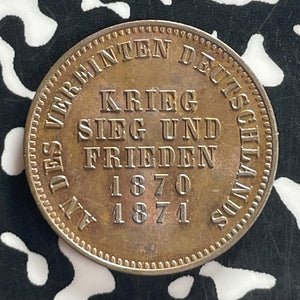 1871 Germany Baden 1 Kreuzer Lot#T7608 High Grade! Beautiful! KM#255