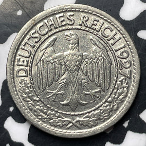 1927-A Germany 50 Pfennig Lot#E8928