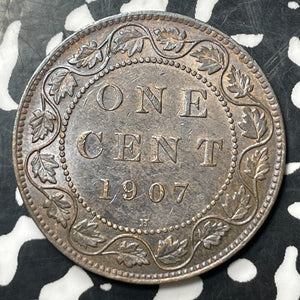 1907-H Canada Large Cent Lot#JM8184 Nice! Key Date!