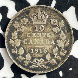 1916 Canada 10 Cents Lot#C0812 Silver!