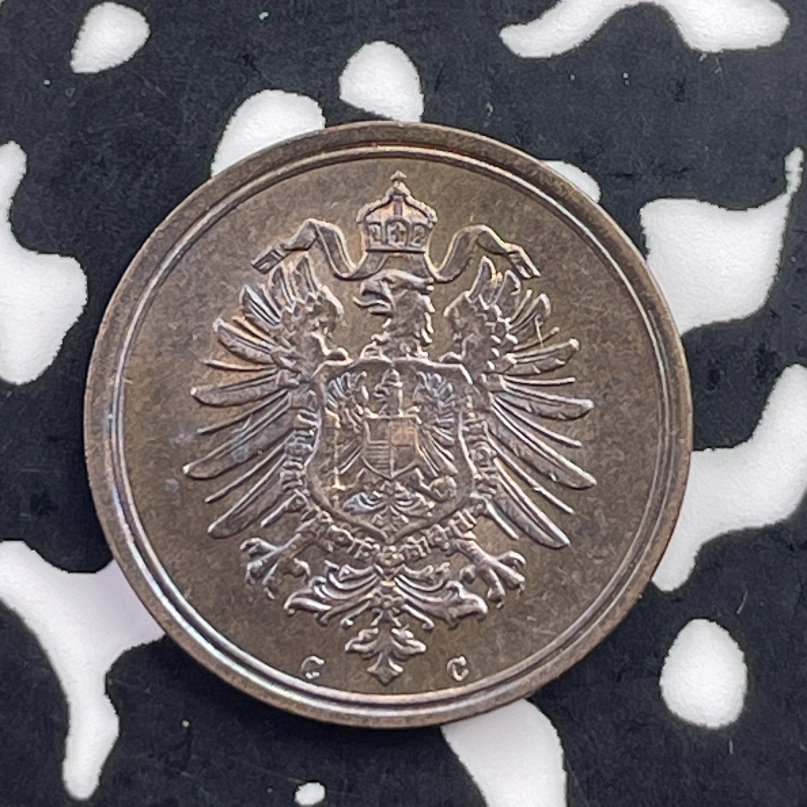 1876-C Germany 1 Pfennig Lot#C5555 High Grade! Beautiful!