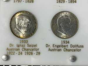 (1928-1937) Austria 10x 2 Schilling Set In Capital Plastic Lot#B2580 Silver!