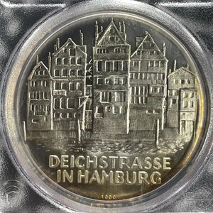 (1970) West Germany Hamburg Commemorative Medal PCGS MS68 Lot#GV679 Silver!