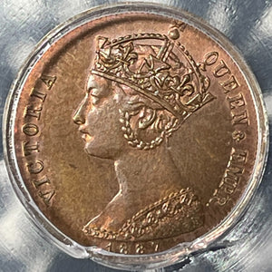1887 G.B. Jubilee Model 1/2 Farthing Token ICG MS64 Lot#G116 Choice UNC!