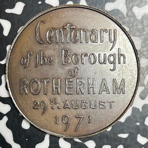 1971 Great Britain Rotherham Centenary Medal Lot#T3512 38mm