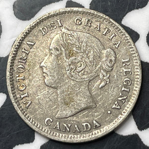 1889 Canada 5 Cents Lot#JM8395 Silver! Nice! Key Date!