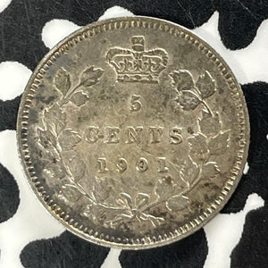 1901 Canada 5 Cents Lot#T4834 Silver! Nice!