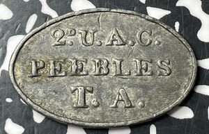 Undated Scotland 2nd U.A.C. Peebles Communion Token Lot#E9605