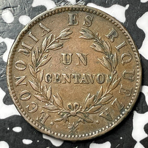 1853 Chile 1 Centavo Lot#D8015