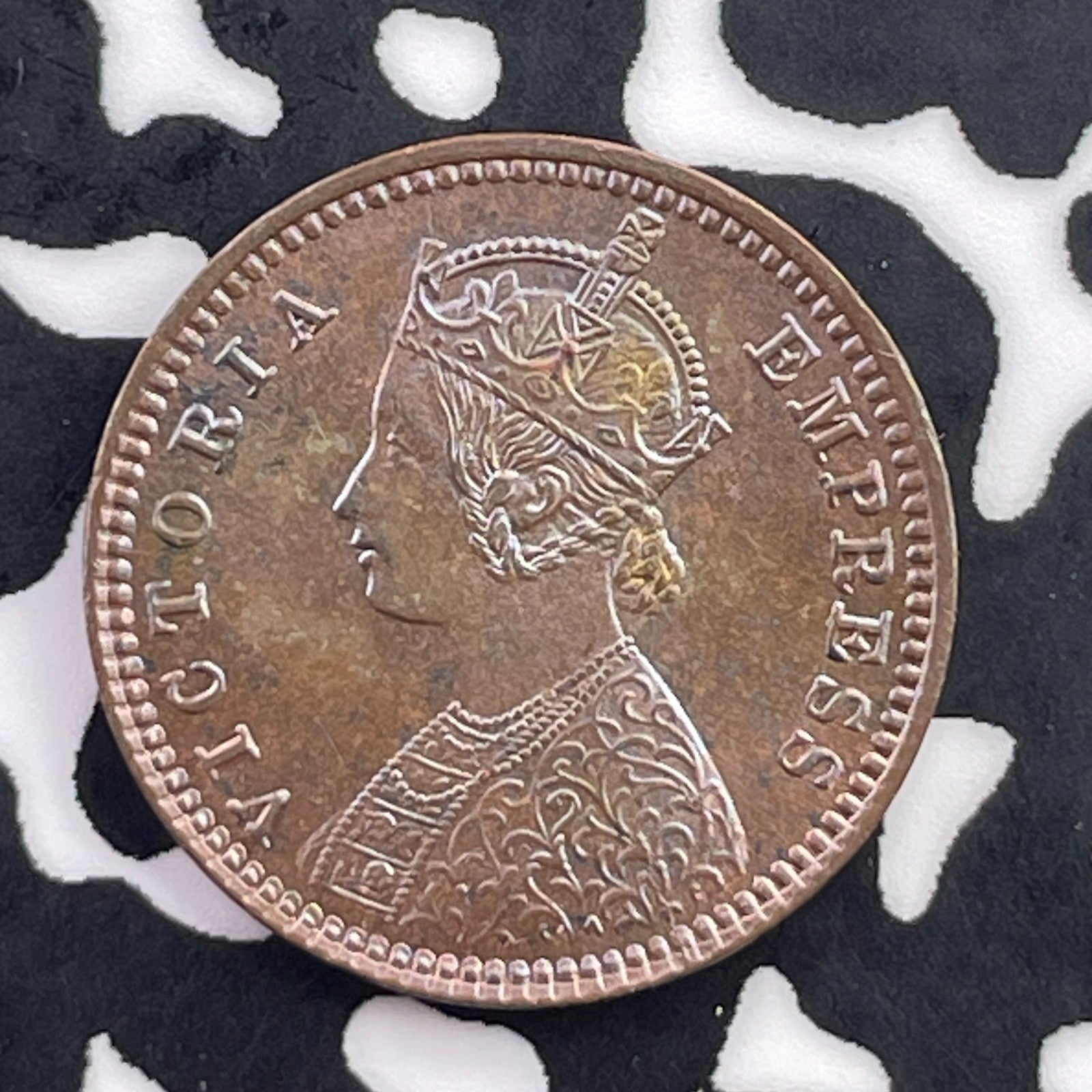 1901 India 1/12 Anna Lot#C5611 High Grade! Beautiful!