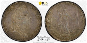 (1765) France Louis XV Jeton PCGS AU55 Lot#G9428 Silver! Feuardent-4393