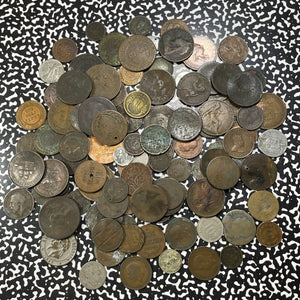 Bulk Lot Of 100x Assorted World Cull Coins Lot#B2289 Mixed Date