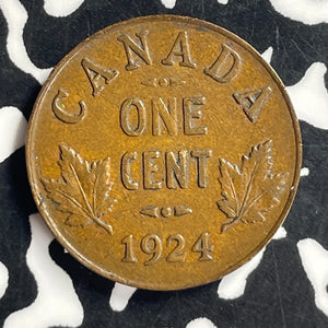 1924 Canada Small Cent Lot#T7170 Key Date! Nice!