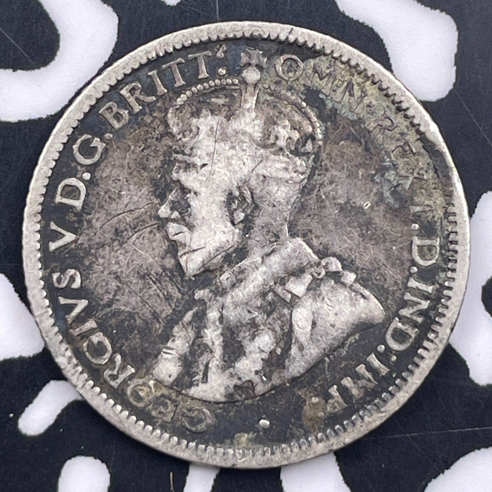 1920-M Australia 6 Pence Sixpence Lot#F2985 Silver!