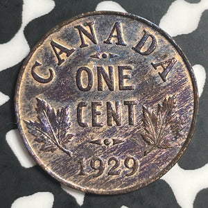 1929 Canada Small Cent Lot#T3623 Beautiful Detail, Questionable Color