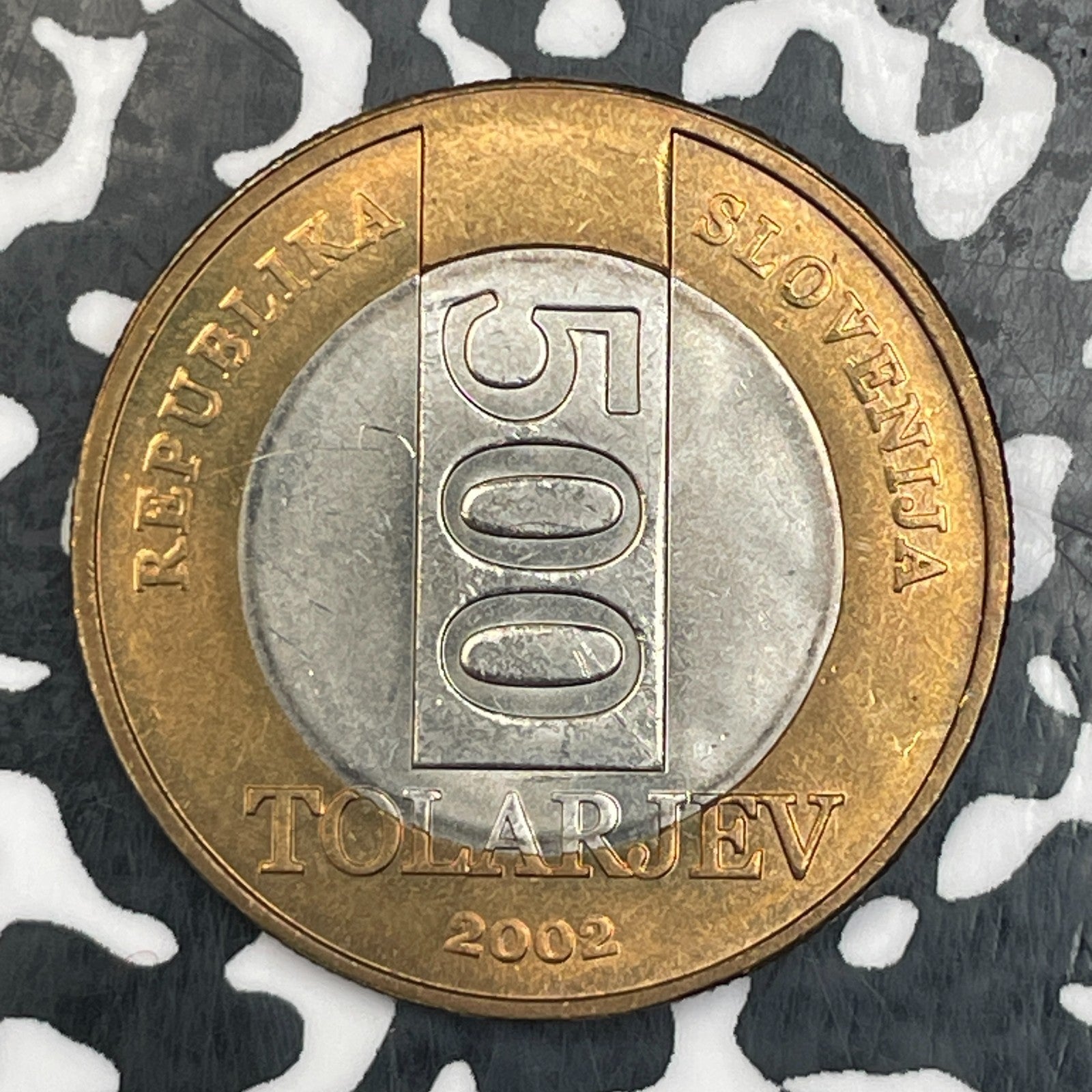 2002 Slovenia 500 Tolarjev Lot#N0093 High Grade! Beautiful!