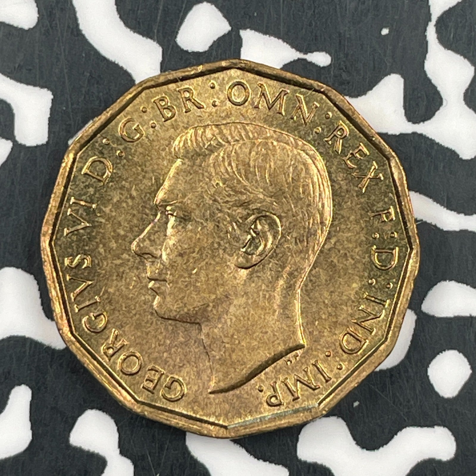 1945 Great Britain 3 Pence Threepence Lot#F5113 High Grade! Beautiful!